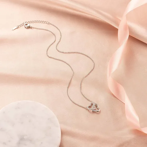 Miniatura 4 de MANVEN Regalos para abuela, collar de corazón entrelazado, regalos de cumpleaños para abuela de nieta
