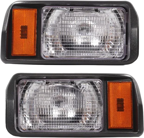 Miniatura 7 de EVGATSAUTO Faros delanteros LED, par de faros delanteros LED de precedentes de coche, faros delanteros 101988002 Super Brightness Reemplazo