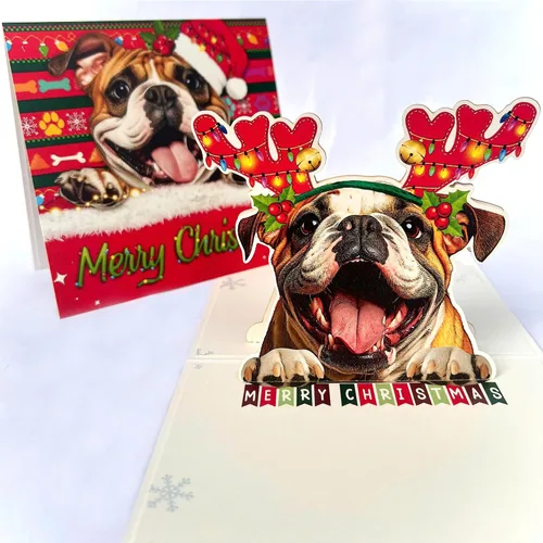 Miniatura 28 de Tarjeta de cumpleaños de perro Beagle 3D emergente – Felicitación de feliz cumpleaños para los amantes de los perros – Tarjeta desplegable
