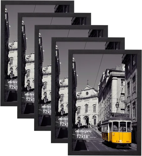 Miniatura 90 de eletecpro - Juego de 10 marcos de fotos de 5 x 7 pulgadas, collage de marcos de fotos para decoración de pared, muestra fotos de 4 x 6