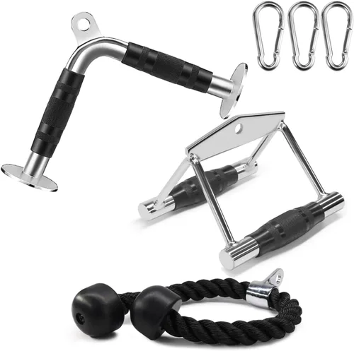 Miniatura 12 de Accesorio para Máquina de Cable, Accesorios de Jalón LAT, Accesorios de Gimnasio en Casa, Accesorio de Jalón para Tríceps