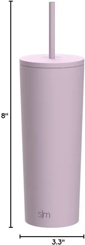 Miniatura 7 de Simple Modern - Vaso aislado con tapa y pajita, botella de agua reutilizable de acero inoxidable, taza de café helado, taza de viaje, regalo
