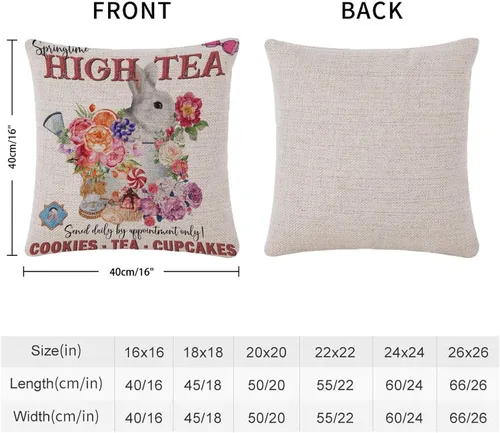 Miniatura 70 de Divertidas fundas de almohada de gnomo de Pascua, huevos de Pascua, zanahorias, divertidas fundas de almohada de 16 x 16 pulgadas, decoración