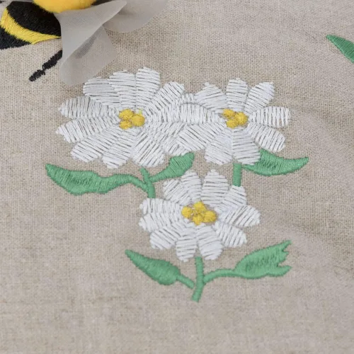 Miniatura 5 de KINGROSE Funda de almohada con diseño de abeja de miel, funda de cojín bordada para sofá, dormitorio, sofá, sala de estar, 14 x 24 pulgadas