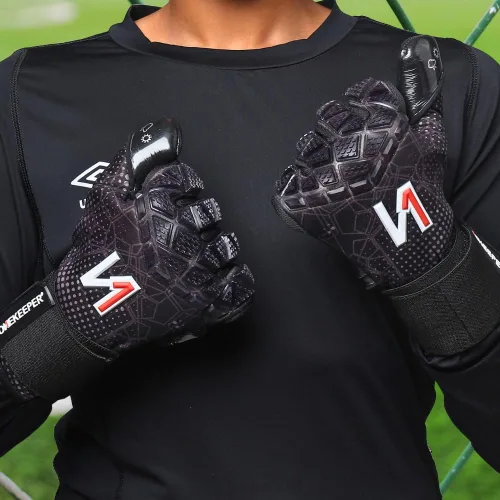 Miniatura 5 de ONEKEEPER C-TEC - Guantes de portero de nivel profesional para niños, jóvenes y adultos, guantes de portero de fútbol GK Látex de contacto