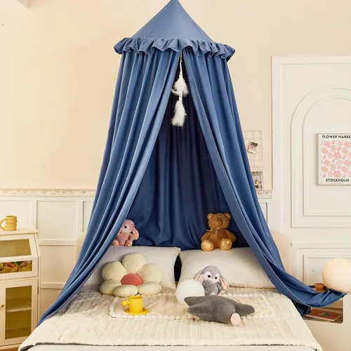 Miniatura 7 de Dosel Decorativo de Princesa para Cama de Niños, Dosel de Cama Suave y Duradero para Habitación de Niñas, Dosel de Tienda, Mosquitero de Ensueño