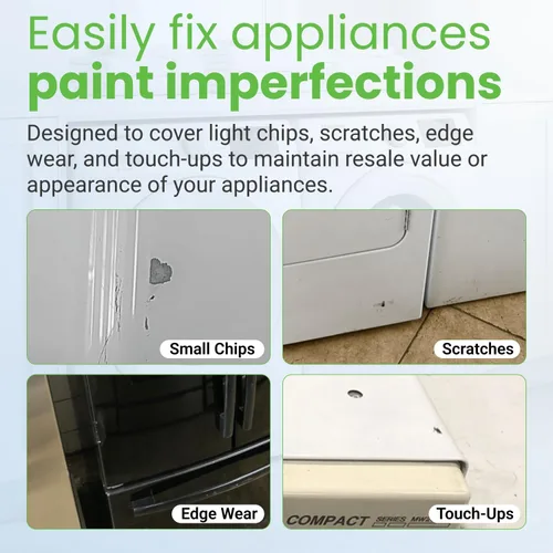 Miniatura 4 de TouchUpDirect Perfect Match - Pintura de retoque negra para electrodomésticos Whirlpool Negro (WHI002)