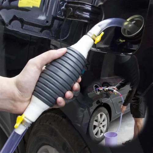 Bomba de succión líquida multifuncional, bomba de transferencia de combustible manual 2024, bomba de sifón portátil para gasolina, aceite,