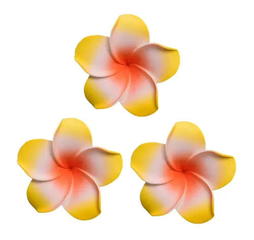 Miniatura 5 de Pinzas de espuma hawaiana de plumeria para mujer, para novia, boda, playa, tropical, vacaciones, fiesta, decoración para el cabello