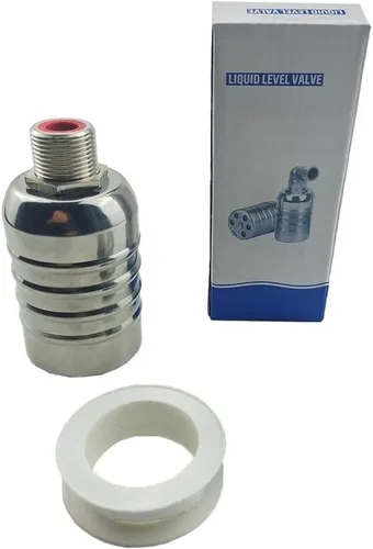 Miniatura 5 de 304 Stainless Steel Floating Ball Valve, Automatic Water Level Controller for Tank and Tower, DN20 Threaded Shutoff Valve, High Temp Resistant Float