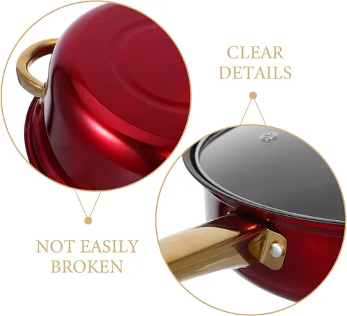 Miniatura 3 de Toyvian Juego de ollas y sartenes de acero inoxidable: utensilios de cocina de acero inoxidable compatibles con inducción, ollas y sartenes