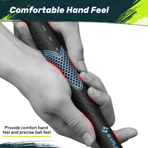 Miniatura 2 de SAPLIZE Golf Grips Set of 13, Bundle with Tapes or Full Regripping Kit, Jumbo / Mid / Standard / Undersize, Women / Men Anti-slip Rubber Golf Club