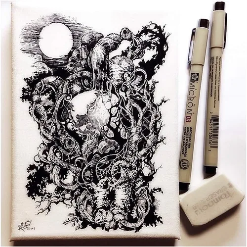 Miniatura 7 de Sakura Pigma Micron Fineliners - Bolígrafo de punta fina suave y ligera, dibujo de manga, 0.010 in, 8 bolígrafos de colores surtidos (01 color)
