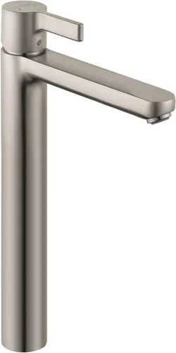 Miniatura 2 de hansgrohe Metris S 31020821 - Grifo moderno para lavabo de baño de bajo flujo con 1 manija y 13 pulgadas de alto en níquel cepillado, 31020821