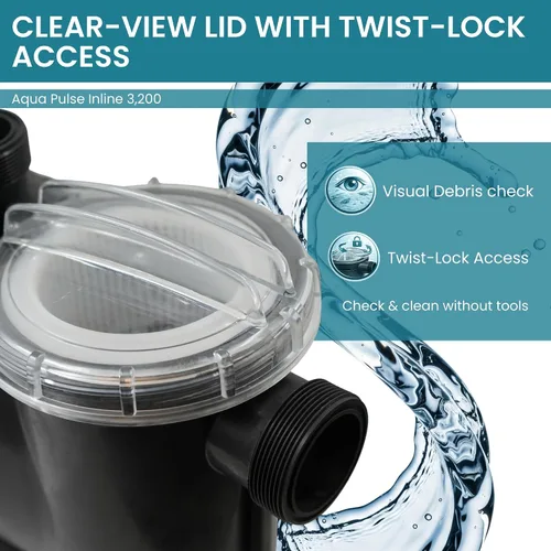 Miniatura 6 de HALF OFF PONDS - Bomba de agua en línea de eficiencia energética para piscinas, spas, cascadas, estanques, 120 V