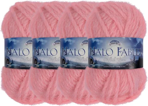 Miniatura 42 de JubileeYarn Halo Fables Yarn - 100g/Skein Bulky Polyester - North Wind Sun - 2 Skeins