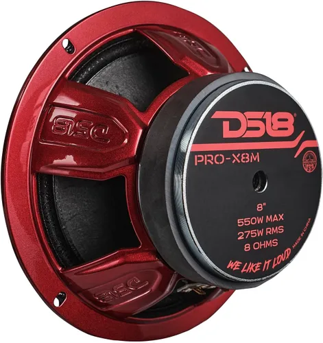 Miniatura 6 de Altavoz DS18 PRO de rango medio, cúpula en compresión de aluminio roja, altavoces de puerta de audio de alta calidad para auto o camión sistema