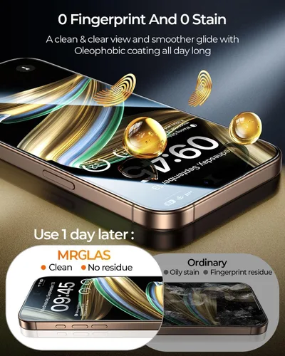Miniatura 8 de MRGLAS TOP 9H+ - Paquete de 4 protectores de pantalla de vidrio para iPhone 12 Pro Max, protector de pantalla de privacidad con protector de lente