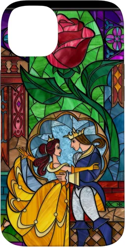 Miniatura 15 de Disney Beauty and the Beast Belle y Príncipe - Funda de vidrio manchado para iPhone 12 Pro Max