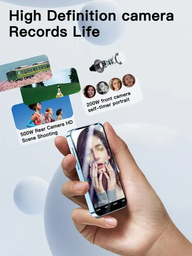 Miniatura 5 de Mini teléfono inteligente 4G desbloqueado, pantalla HD de 3.88 pulgadas, una opción compacta e ideal para niños y estudiantes, teléfono de respaldo