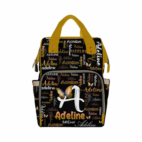 Miniatura 21 de InterestPrint Bolsa de pañales con nombre, mochila personalizada para hombres y mujeres, Color 17, Mochilas Daypack