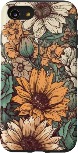 Miniatura 18 de Western Boho Leopard Sunflowers Cactus Funda Rodeo Cowgirl para iPhone 17