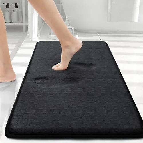 Miniatura 32 de Smiry Tapetes de Baño de Espuma Viscoelástica 36 x 24 pulgadas, Tapetes de Baño Extra Suaves y Absorbentes, Alfombra Antideslizante Lavable