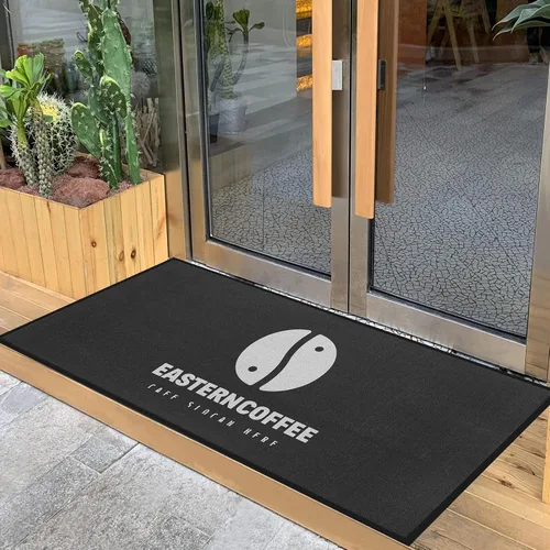 ALLEVI Tapetes personalizados para puerta delantera, alfombras comerciales personalizadas para área de negocios, iglesia, museo, hogares de