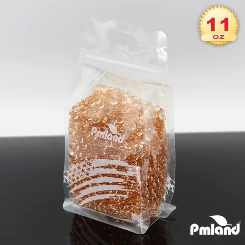Miniatura 6 de PMLAND Mini canicas planas acrílicas, guijarros, cuentas de más de 3500 unidades de 0.236 in de diámetro para rellenos de jarrones, soporte para Oro