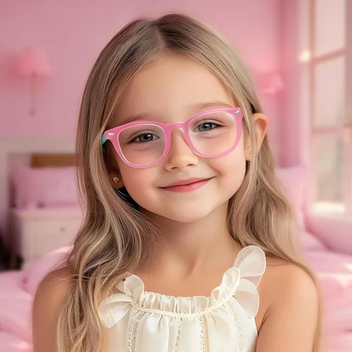 Miniatura 2 de Lentes de bloqueo de luz azul para niños y niñas, TR90, irrompibles, antirreflejos, UV400 de 2 a 18 años * Mezcla de 5 pares-a