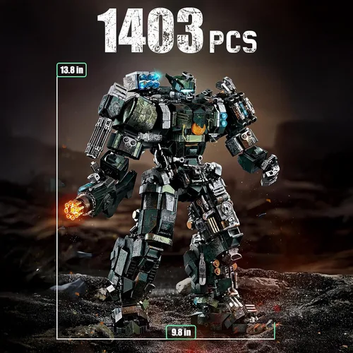 Miniatura 5 de HIGH GODO Mech - Juego de bloques de construcción para adultos, kit de construcción de modelo de robot motorizado con múltiples armas, regalos