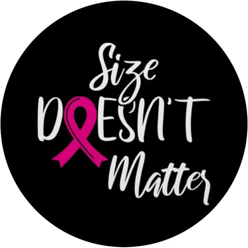 Miniatura 3 de El tamaño de la concientización sobre el cáncer de mama no importa PopSockets intercambiables PopGrip