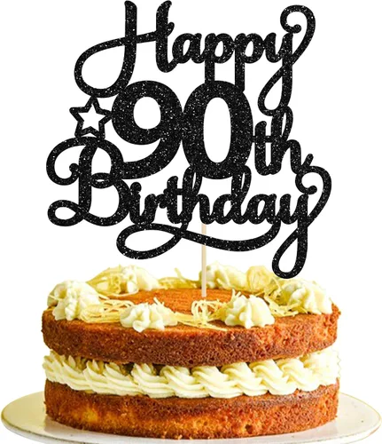 Miniatura 37 de 1 paquete de decoración de pastel de feliz 15 cumpleaños, topper de pastel dorado con purpurina Mis Quince 15, saludos a 15 años, adorno de pastel
