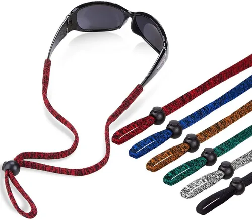 Miniatura 11 de SHINKODA Paquete de 6 correas para gafas - Cordón universal para anteojos - Cordón retenedor de gafas para lectura, seguridad, deportes y gafas