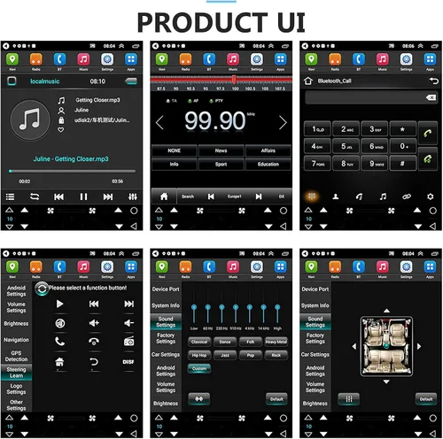 Miniatura 9 de 4G+64G Radio de Coche Android Estéreo Vertical para 2012 2013 2014 2015 2016 2017 2018 Ford Focus, CarPlay Inalámbrico Android Auto HD IPS Pantalla