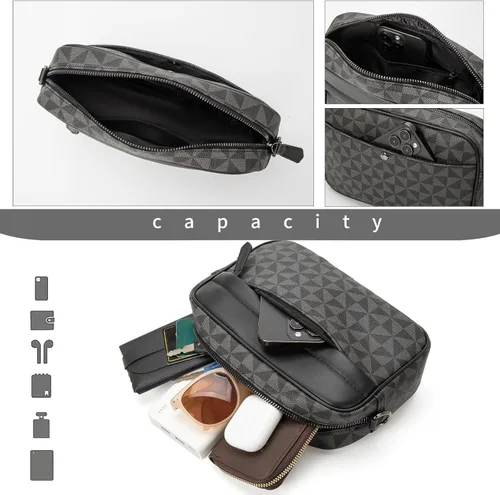 Miniatura 3 de Bolso cruzado para hombre, bolso de hombro para hombre para ir al trabajo, bolso de viaje Bolso de trabajo para hombre pequeño