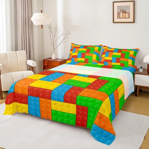 Miniatura 30 de Castle Fairy Juego de sábanas de motocross tamaño twin, juego de ropa de cama verde con diseño de panal ombré, decoración de habitación de niños
