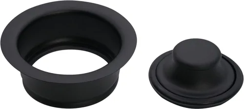 Miniatura 5 de Westbrass R2089-62 - Brida de drenaje y tapón de eliminación de residuos para fregadero de cocina de 4-1/4 pulgadas, 1 paquete, negro mate