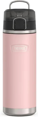 Miniatura 9 de THERMOS ICON SERIES, botella de agua de acero inoxidable con boquilla, 24 onzas, color verde alpino, botella de agua aislada al vacío con tapa
