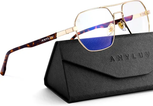 Miniatura 9 de ANYLUV Gafas de luz azul para mujer/hombre, gafas de bloqueo de luz azul para mujer, gafas de juegos para computadora para protección ocular