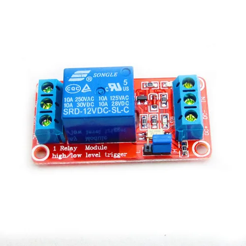 Miniatura 3 de HiLetgo Módulo de relé de 12 V 1 canal con soporte de aislamiento optoacoplador disparador de nivel alto o bajo (paquete de 3)