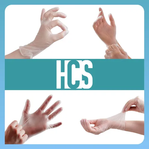 Miniatura 7 de HCS - Guantes de vinilo transparente, desechables, sin látex, sin polvo, guantes desechables de vinilo, cocina, preparación de alimentos, limpieza