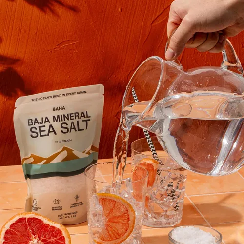 Miniatura 8 de BAHA - Sal marina mineral de Baja Sal mineral Baha de grano fino del Mar de Cortés Baja en sodio y rica en minerales Para cocinar, emplatar e