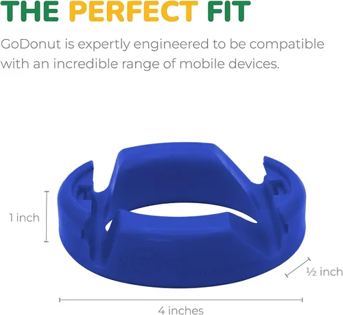 Miniatura 2 de GoDonut Soporte para teléfono original - Soporte para teléfono celular + organizador de escritorio para iPad - Compatible con tableta, iPhone, Azul