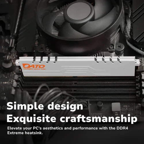 Miniatura 3 de DATO 16GB DDR4 RAM 8GBx2 3200MHz DIMM con disipador térmico PC4-25600 3200 CL16 1.35V 288-Pin Non-ECC UDIMM Módulo de memoria de escritorio