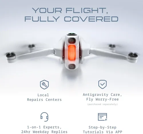 Miniatura 8 de Antigravity Paquete A1 Explorer (3 baterías) – Drone 8K 360 para vuelo inmersivo, control de movimiento de punto a vuelo, evitación de obstáculos
