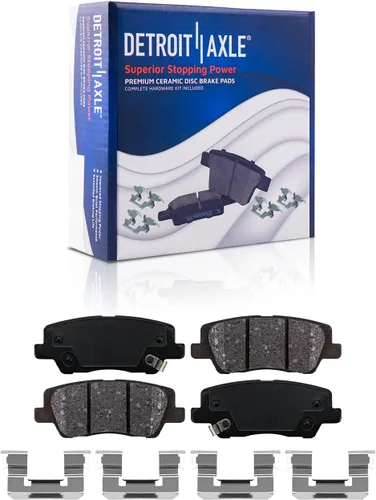 Miniatura 46 de Detroit Axle - Pastillas de Freno Delantero Izquierdo Reemplazo de Pinza de Disco para Dodge Ram 1500 Dakota Mitsubishi Raider - Juego de 3 piezas