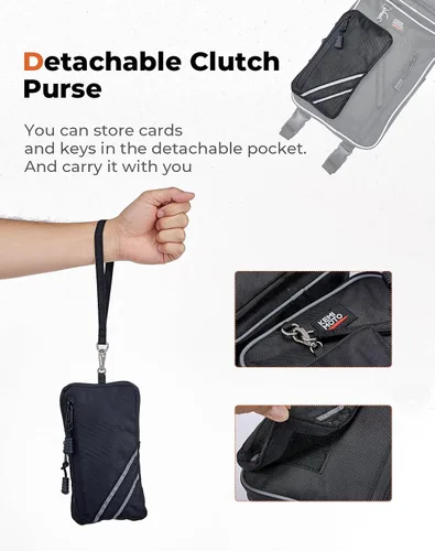 Miniatura 5 de KEMIMOTO - Bolsas para guardabarros para cuatrimoto, bolsas de almacenamiento de camuflaje resistentes al agua, soporte de agua compatible