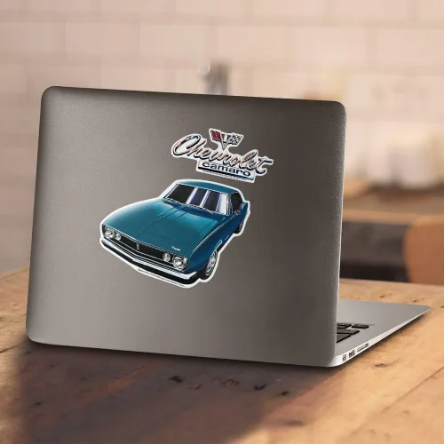 Miniatura 5 de Popfunk Camiseta y calcomanías clásicas para automóvil Chevy Camaro 1967
