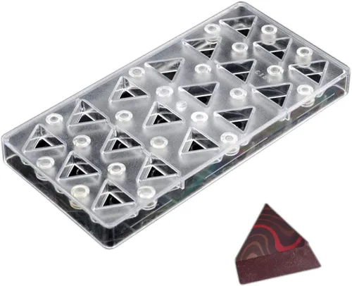 Miniatura 8 de Molde de transferencia de chocolate, molde de policarbonato para chocolate, hecho a mano, molde magnético de chocolate para chocolate, molde